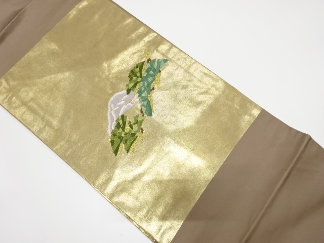 松模様刺繍名古屋帯